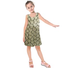 Snake Print Kids  Sleeveless Dress by NSGLOBALDESIGNS2