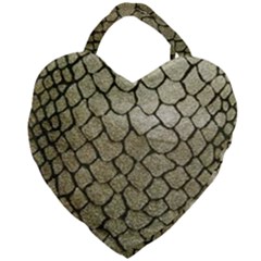 Snake Print Giant Heart Shaped Tote by NSGLOBALDESIGNS2