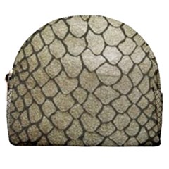 Snake Print Horseshoe Style Canvas Pouch by NSGLOBALDESIGNS2