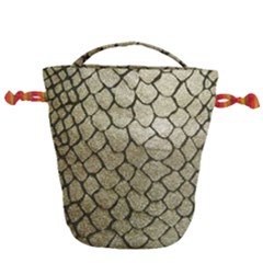 Snake Print Drawstring Bucket Bag by NSGLOBALDESIGNS2