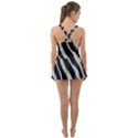 Zebra print Ruffle Top Dress Swimsuit View2