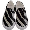 Zebra print Men s Canvas Slip Ons View1