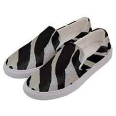 Zebra Print Men s Canvas Slip Ons by NSGLOBALDESIGNS2