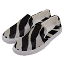 Zebra print Men s Canvas Slip Ons View2