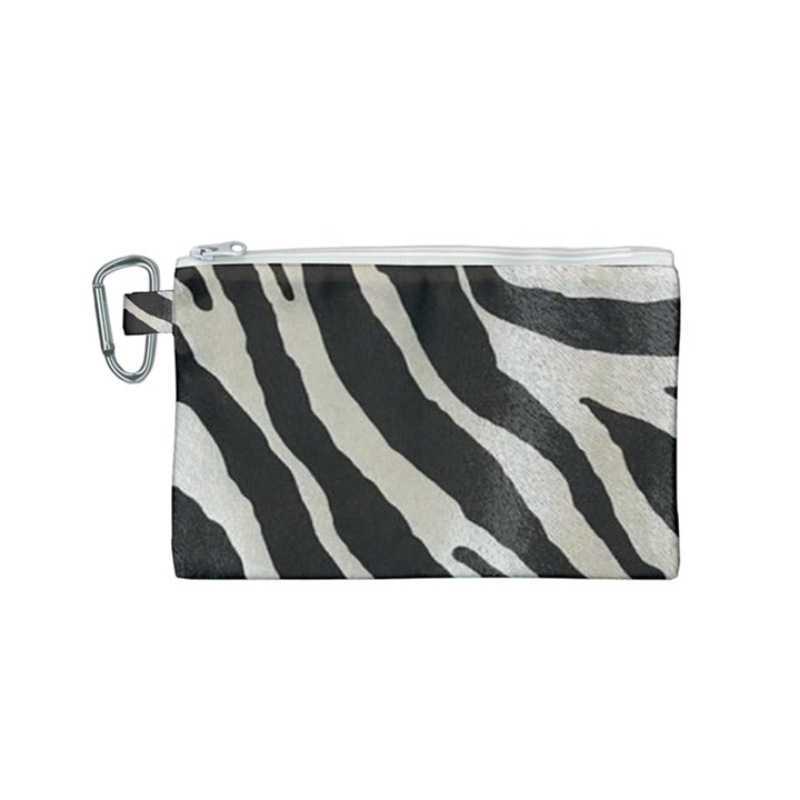 Zebra print Canvas Cosmetic Bag (Small)