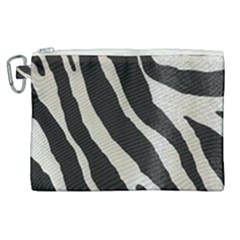 Zebra Print Canvas Cosmetic Bag (xl) by NSGLOBALDESIGNS2