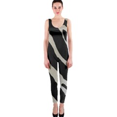 Zebra Print One Piece Catsuit by NSGLOBALDESIGNS2