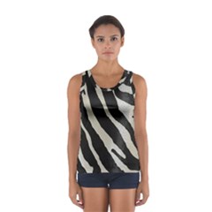 Zebra Print Sport Tank Top  by NSGLOBALDESIGNS2