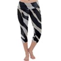 Zebra print Capri Yoga Leggings View1