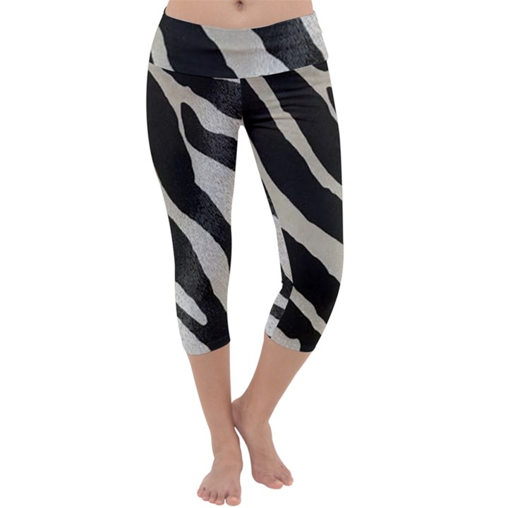 Zebra print Capri Yoga Leggings