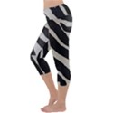 Zebra print Capri Yoga Leggings View2