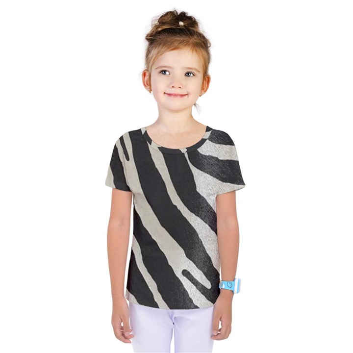 Zebra print Kids  One Piece Tee