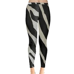 Zebra Print Inside Out Leggings by NSGLOBALDESIGNS2