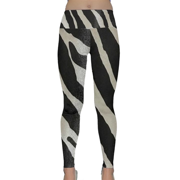 Zebra print Lightweight Velour Classic Yoga Leggings