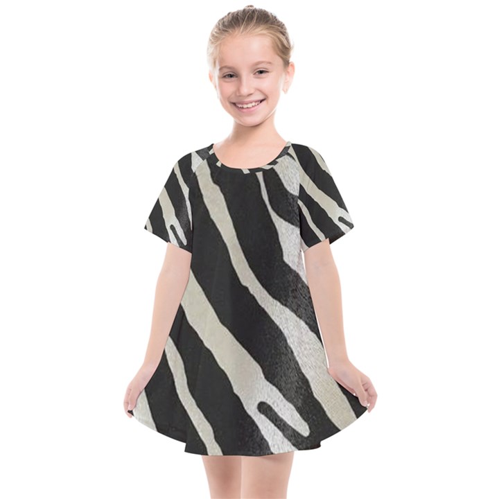 Zebra print Kids  Smock Dress