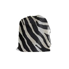 Zebra Print Drawstring Pouch (medium) by NSGLOBALDESIGNS2