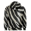 Zebra print Men s Zipper Hoodie View2