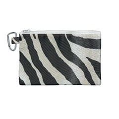 Zebra Print Canvas Cosmetic Bag (medium) by NSGLOBALDESIGNS2