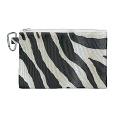 Zebra Print Canvas Cosmetic Bag (large) by NSGLOBALDESIGNS2