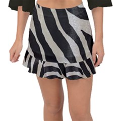 Zebra Print Fishtail Mini Chiffon Skirt by NSGLOBALDESIGNS2