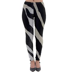 Zebra Print Lightweight Velour Leggings by NSGLOBALDESIGNS2