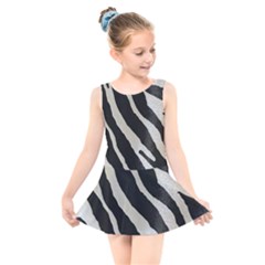 Zebra Print Kids  Skater Dress Swimsuit by NSGLOBALDESIGNS2