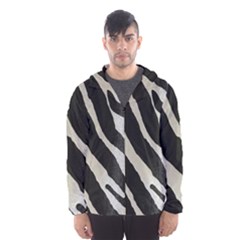 Zebra Print Hooded Windbreaker (men)