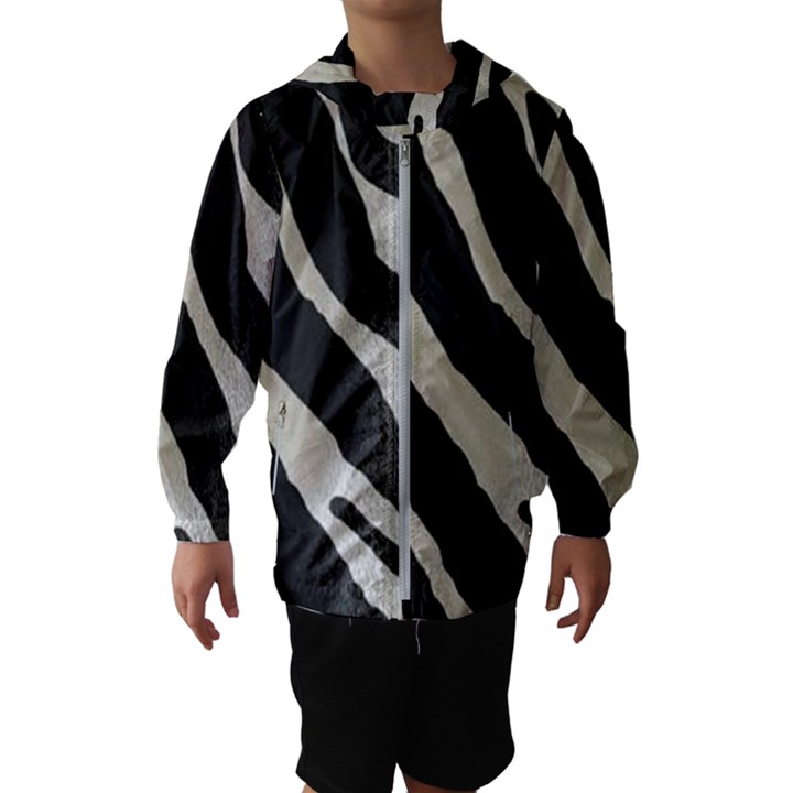 Zebra print Hooded Windbreaker (Kids)