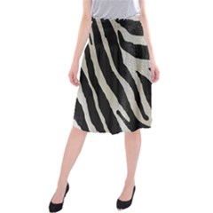 Zebra Print Midi Beach Skirt by NSGLOBALDESIGNS2