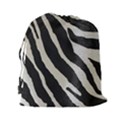 Zebra print Drawstring Pouch (XXL) View2