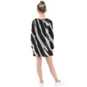 Zebra print Kids  Long Sleeve Dress View2