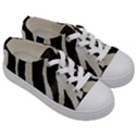 Zebra print Kids  Low Top Canvas Sneakers View3