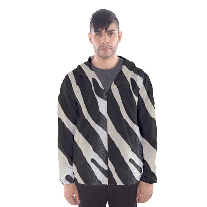 Zebra print Hooded Windbreaker (Men)