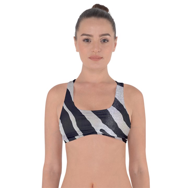 Zebra print Got No Strings Sports Bra