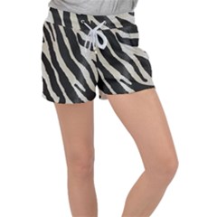 Zebra Print Women s Velour Lounge Shorts by NSGLOBALDESIGNS2