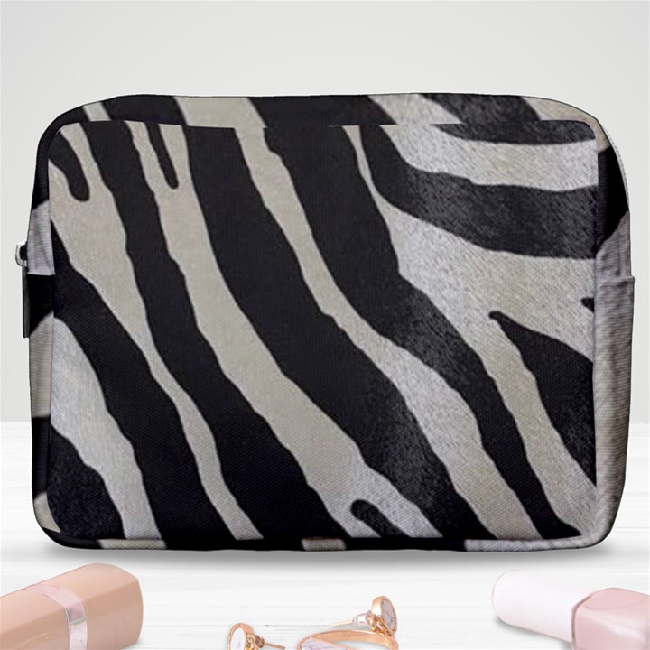 Zebra print Make Up Pouch (Large)