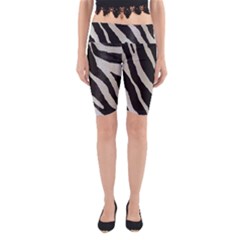 Zebra Print Yoga Cropped Leggings by NSGLOBALDESIGNS2