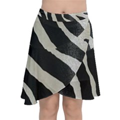 Zebra Print Chiffon Wrap Front Skirt by NSGLOBALDESIGNS2