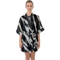 Zebra print Quarter Sleeve Kimono Robe View1