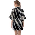 Zebra print Quarter Sleeve Kimono Robe View2