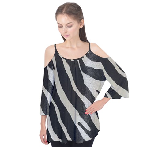 Zebra 2 Print Flutter Tees by NSGLOBALDESIGNS2