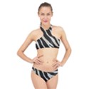 Zebra 2 print High Neck Bikini Set View1