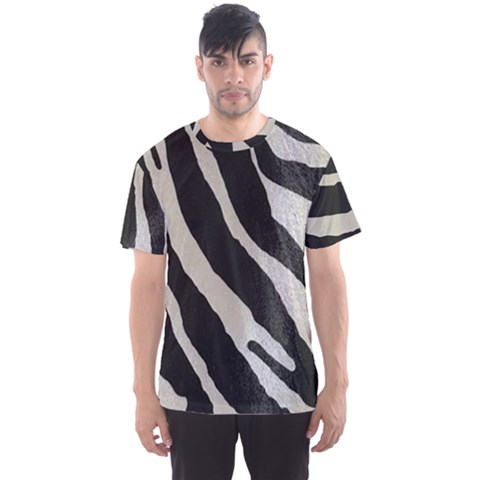 Zebra 2 Print Men s Sports Mesh Tee by NSGLOBALDESIGNS2