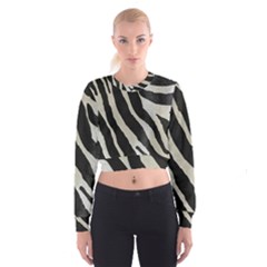 Zebra 2 Print Cropped Sweatshirt by NSGLOBALDESIGNS2