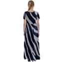 Zebra 2 print High Waist Short Sleeve Maxi Dress View2