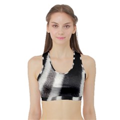 Stella Animal Print Sports Bra With Border by NSGLOBALDESIGNS2