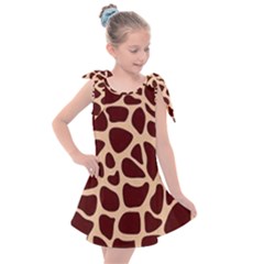 Gulf Lrint Kids  Tie Up Tunic Dress by NSGLOBALDESIGNS2