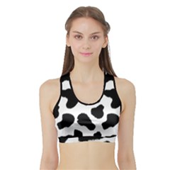 Cheetah Print Sports Bra With Border by NSGLOBALDESIGNS2