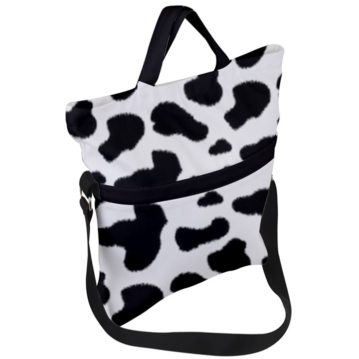 Cheetah print Fold Over Handle Tote Bag