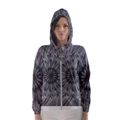 Sunflower Print Hooded Windbreaker (women) by NSGLOBALDESIGNS2